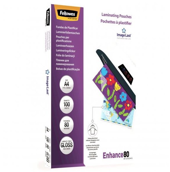 Fellowes A4 80 mic ImageLast lesklé - Laminovací fólie
