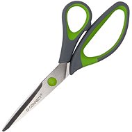 Kancelářské nůžky Q-CONNECT Soft Grip 20 cm zeleno-šedé - Kancelářské nůžky