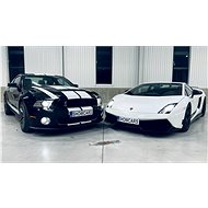 2 luxusní sporťáky: Lamborghini Gallardo vs. Mustang GT500 SHELBY - Voucher: