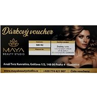 Dárkový voucher Maya Beauty Studio v hodnotě 500 Kč - Voucher: