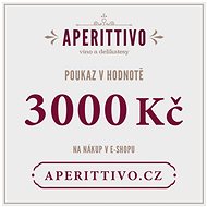 Dárkový poukaz na vína a delikatesy "Aperittivo" v hodnotě 3 000 Kč - Voucher: