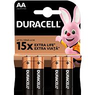 Jednorázová baterie Duracell Basic alkalická baterie 4 ks (AA) - Jednorázová baterie
