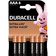 Jednorázová baterie Duracell Basic alkalická baterie 6 ks (AAA)