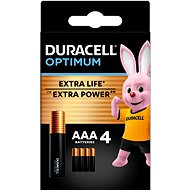 DURACELL Optimum alkalická baterie mikrotužková AAA 4 ks - Jednorázová baterie