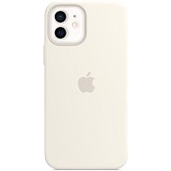 Apple iPhone 12 a 12 Pro Silikonový kryt s MagSafe bílý - Kryt na mobil
