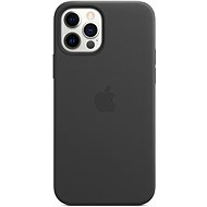 Kryt na mobil Apple iPhone 12 a 12 Pro Kožený kryt s MagSafe černý
