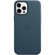 Kryt na mobil Apple iPhone 12 Pro Max Kožený kryt s MagSafe baltsky modrý