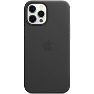 Kryt na mobil Apple iPhone 12 Pro Max Kožený kryt s MagSafe černý