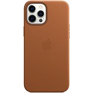 Kryt na mobil Apple iPhone 12 Pro Max Kožený kryt s MagSafe sedlově hnědý