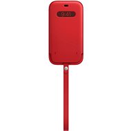 Pouzdro na mobil Apple iPhone 12 Pro Max Kožený návlek s MagSafe (PRODUCT)RED