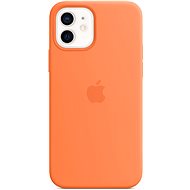 Kryt na mobil Apple iPhone 12 a 12 Pro Silikonový kryt s MagSafe kumkvatově oranžový - Kryt na mobil