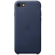 Kryt na mobil Apple iPhone SE 2020 kožený kryt půlnočně modrý