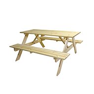 ROJAPLAST PIKNIK souprava dřevěná 
- 160 PŘÍRODNÍ - Zahradní nábytek