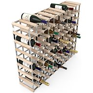 RTA stojan na 90 lahví vína, přírodní borovice - pozinkovaná ocel / rozložený  - Regál na víno