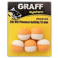 Graff Zig-Rig Plovoucí kulička 13mm Bílo-oranžová 5ks - Umělá nástraha