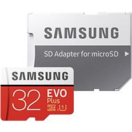 Paměťová karta Samsung MicroSDHC 32GB EVO Plus + SD adaptér - Paměťová karta