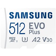 Samsung MicroSDXC 512GB EVO Plus + SD adaptér - Paměťová karta