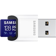 Samsung MicroSDXC 128GB PRO Plus + USB adaptér - Paměťová karta