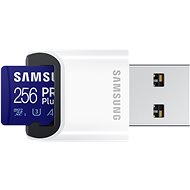 Samsung MicroSDXC 256GB PRO Plus + USB adaptér - Paměťová karta