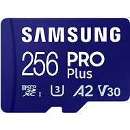 Samsung MicroSDXC 256GB PRO Plus + SD adaptér (2023) - Paměťová karta