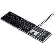 Satechi Slim W3 USB-C BACKLIT Wired Keyboard - Space Grey - US - Klávesnice
