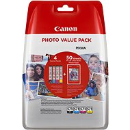 Cartridge Canon CLI-571 multipack + fotopapír PP-201