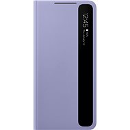 Pouzdro na mobil Samsung Flipové pouzdro Clear View pro Galaxy S21+ fialové