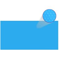 Obdélníkový kryt na bazén 732 x 366 cm modrá PE - Plachta na bazén