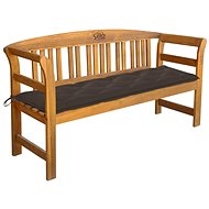 Zahradní lavice s poduškou 157 cm masivní akáciové dřevo 3064289 - Zahradní lavice