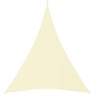 Stínící plachta oxfordská látka trojúhelníková 3x4x4 m krémová 135229 - Stínící plachta