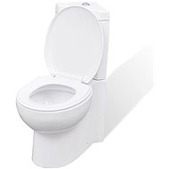 Bílá keramická kulatá toaleta WC 141133 - Toaleta
