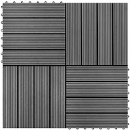 22 pcs Terrace tiles 30×30 cm 2 m2 WPC grey 277797 - Tile