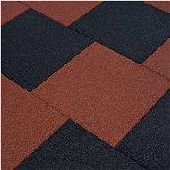 Anti-fall tiles 18 pcs rubber 50×50×3 cm red 276271 - Tile