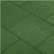 Anti-fall tiles 12 pcs rubber 50×50×3 cm green 3053180 - Tile