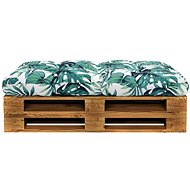 Zahradní poduška na sedák zelená 120 × 80 × 10 cm textil - Polstr