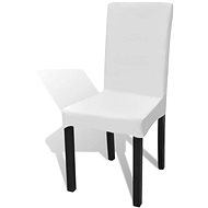 White chair cover, retractable, 6pcs - Chair Cover