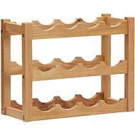 Stojan na víno na 12 lahví 47 × 21 × 36 cm masivní dubové dřevo - Stojan na víno