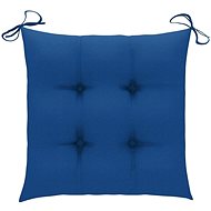 Podušky na židle 4 ks modré 50 x 50 x 7 cm textil - Polstr