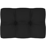 Poduška na pohovku z palet černá 60 x 40 x 12 cm - Polstr