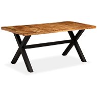 Jídelní stůl z masivního dřeva akácie a mangovníku 180x90x76 cm - Jídelní stůl