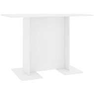 Jídelní stůl bílý 110 × 60 × 75 cm dřevotříska - Jídelní stůl