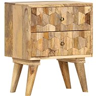 Noční stolek 40 × 30 × 50 cm masivní mangovníkové dřevo - Noční stolek
