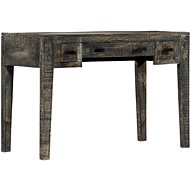 Psací stůl černý 110 x 50 x 75 cm masivní mangovníkové dřevo - Psací stůl