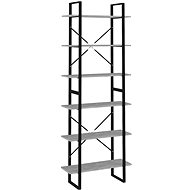 Shumee vysoký betonově šedý 80×30×210 cm dřevotříska, 806541 - Regál