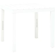  Zahradní stůl bílý 78 x 78 x 72 cm plast - Zahradní stůl