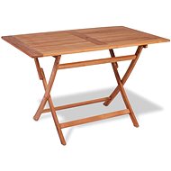  Skládací zahradní stůl 120 x 70 x 75 cm masivní teakové dřevo - Zahradní stůl