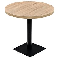 Bistro stůl MDF a ocel kulatý 80x75 cm - Barový stůl