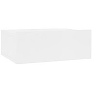 Nástěnný noční stolek bílý 40x30x15 cm dřevotříska - Noční stolek