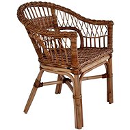 Zahradní židle přírodní ratan hnědé 246809 - Zahradní židle