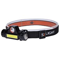 Solight LED čelová nabíjecí svítilna 3W + COB150 + 120lm Li-ion USB - Čelovka
